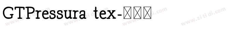 GTPressura tex字体转换 GTPressura tex字体转换